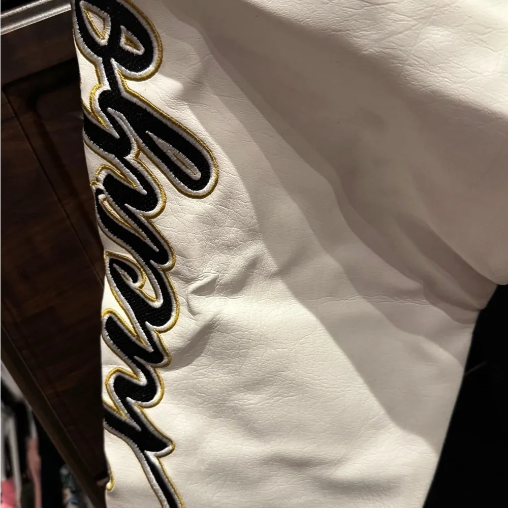 Sneaker gallery Chicago GOAT  Varsity Jacket MEDIUM new with tags faux leather